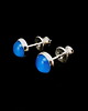kolczyki wire wrapping minimalistyczne agaty blue 1