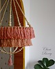 lampy wiszące Boho Lampa Abażur z Chwostami-Katja Brudny róż 3