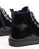 sneakersy damskie Sneakersyi skórzane z suwakiem  (7207) 3
