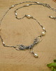 chokery Krótki naszyjnik choker perły wire wrapping 5
