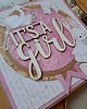 kartki scrapbooking Kartka na baby shower dziewczynki 1
