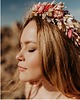 Ślubne ozdoby do włosów Rustykalny Wianek Ślubny, wianek na głowę z suszonych kwiatów 3