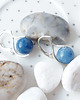 kolczyki srebrne DENIM BLUE MINERAL - SREBRNE KOLCZYKI z naturalnym kamieniem 5
