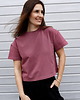 t-shirt damskie T-shirt Crop-Voila Rose Brown 4