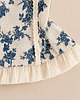 topy damskie Gorset Blue de Jardin, top w stylu francuskim, wiązany z tyłu 3