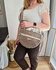 torby na ramię Torebka Półokrągła Listonoszka MOON w kwiaty (torebka z kominem) 2