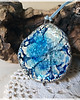 wisiory Błękitny wisior ceramiczny SEAGLASS, naszyjnik z duszą 1