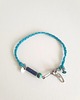 bransoletki z kamieni naturalnych Bransoletka BOHO ręcznie tkana, turkusowa z lapisem i turkusem, wodoodporna 7