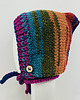 czapki damskie Kolorowa bonetka balaclava kominiarka wiązany kaptur zamiast czapki 2