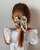 dziewczynka - inne Gumka jedwabna z kokardą MINI scrunchie vintage bloom 1