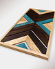 inne Drewniany obraz geometryczny 3D - trzy wersje kolorystyczne 5