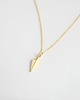 złote naszyjniki 16k Gold Plated Deltoid Necklace 1