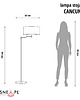 lampy podłogowe Lampa podłogowa na wysięgniku do czytania w salonie CANCUN BOHO 8