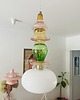 lampy wiszące Lampa wisząca szklana artdeco prl vintage retro sztuka Botanica 5