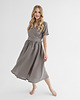 sukienki midi damskie Lniana Sukienka JASMINE TRUE GRAY 1