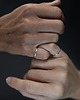 obrączki SIS PINKY fingers / satin silver 1