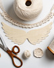 makramy 10 SZT Scrapka Skrzydełka do Aniołków Ozdoby Drewno Scrapbooking do Albumu 1