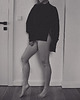 bluza bez kaptura damska Ciepły Czarny Półgolf Turtleneck Black 1