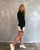 bluza bez kaptura damska Bluza dresowa - CZARNA 2