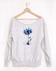 bluza bez kaptura damska Chaber Szara bluza cięta 1