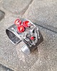 bransoletki wire wrapping Małe maki- bransoletka regulowana 3
