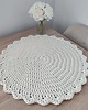 podkładki do kuchni Podkładka ze sznurka na stolik kawowy szydełkowa 60cm 1