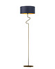 lampy podłogowe Elegancka lampa stojąca do salonu z abażurem MORONI GOLD 5