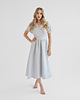 sukienki midi damskie Lniana Sukienka JASMINE LIGHT GRAY 2