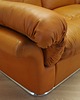 sofy i szezlongi Sofa skórzana pomarańczowa, Space Age design, lata 60, produkcja: Włochy 5