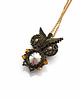 naszyjniki - inne Naszyjnik z Sową - Ręcznie Szyta Biżuteria z Kryształów Preciosa 3