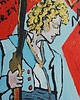 obrazy Oryginalny ręcznie malowany Portret Enjolras nędznicy les miserables 1
