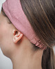 opaski do włosów Lniana opaska supeł do włosów Dusty Pink 6