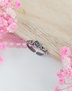 pierścionki srebrne Pierścionek Kwarc Turmalinowy regulowany stal chirurgiczna handmade 3