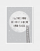 obrazy i plakaty do pokoju dziecięcego To the moon and back -  plakat 1