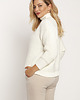 swetry damskie  Obszerny sweter z golfem - SWE246 ecru 1