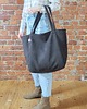 torby na ramię Lazy bag Bukka taupe wodoodporny nubuk 1