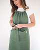 fartuchy kuchenne Lniany fartuszek classic EUCALYPTUS GREEN 1