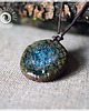 wisiory Jasnoniebieski wisiorek ceramiczny SEAGLASS, naszyjnik z duszą 2