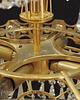 lampy wiszące Żyrandol mosiężny, duński design, lata 70 3
