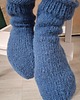 Akcesoria pozostałe Skarpetki dzierganie niebieskie 1