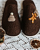kapcie damskie Kapcie damskie "Zimowy Piernikowy Ludzik" 2