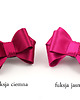 klipsy do butów Klipsy do butów Coquet-Kokardy 3D/Fuksja Ciemna 4