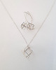 kolczyki z mosiądzu Kolczyki Geometric v silver 3