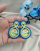 kolczyki soutache Kolczyki słoneczniki, kolczyki kwiaty, kolczyki z słonecznikiem 2