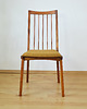 krzesła Krzesło w kolorze teak, drewniane, vintage, mid century, proj.Hałas 3