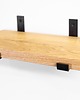 półki Loftowa półka dębowa z czarnymi podpórkami 39x17 cm 1
