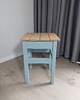 stołki Własnoręcznie malowany handmade taboret w pastelowych kolorach art deco 2