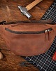 torby i nerki męskie Nerka Skórzana Męska Duża XL Karmelowa Brązowa Elegancka Belveder NX19 1