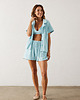 szorty damskie Spodenki frotte aqua 2