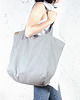 torby na ramię Lazy bag torba jasnoszara na zamek / vegan / eco 2